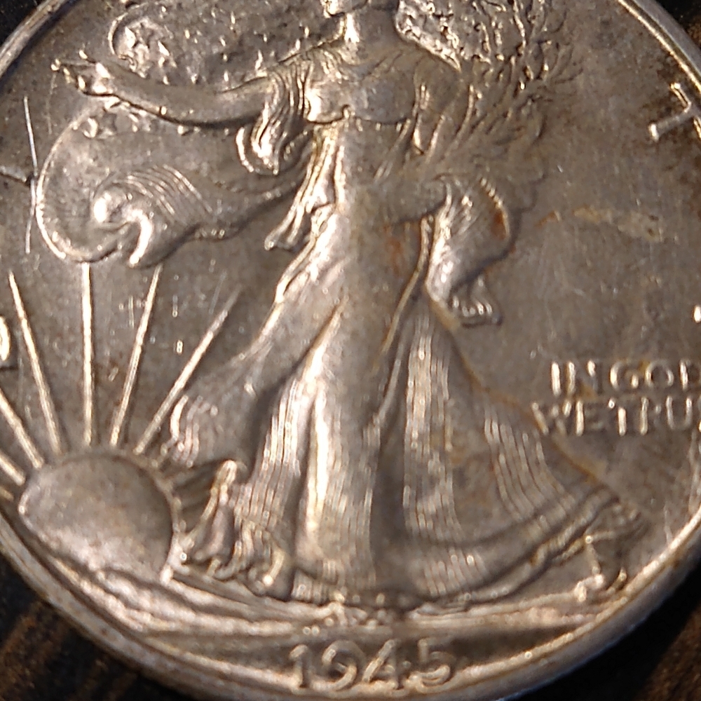 1945 walking liberty coin